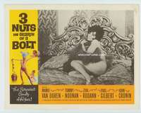 s170 3 NUTS IN SEARCH OF A BOLT movie lobby card '64 half naked girl!