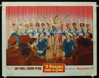 s171 3 SAILORS & A GIRL movie lobby card #5 '54 Jane Powell, McCrea