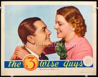 s172 3 WISE GUYS movie lobby card '36 Robert Young & Betty Furness c/u
