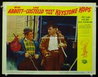 s178 ABBOTT & COSTELLO MEET THE KEYSTONE KOPS movie lobby card #2 '55
