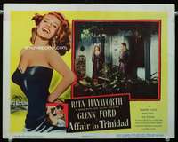 s187 AFFAIR IN TRINIDAD movie lobby card '52 Ford, sexy Rita Hayworth!