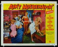 s190 AIN'T MISBEHAVIN' movie lobby card #3 '55 Piper Laurie, Van Doren