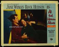 s192 ALL THAT HEAVEN ALLOWS movie lobby card #8 '55 Rock Hudson, Wyman