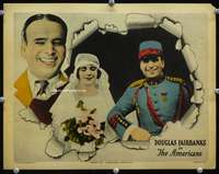 s196 AMERICANO movie lobby card R23 Douglas Fairbanks, Alma Rubens