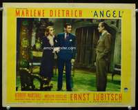 s199 ANGEL movie lobby card '37 Marlene Dietrich, Ernst Lubitsch