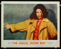 s200 ANGEL WORE RED movie lobby card #2 '60 Ava Gardner super c/u!