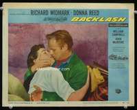 s219 BACKLASH movie lobby card #5 '56 Richard Widmark, Donna Reed