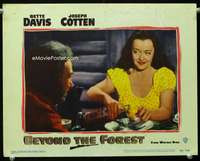 s237 BEYOND THE FOREST movie lobby card #8 '49 Bette Davis boozing!