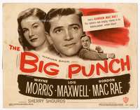 s050 BIG PUNCH movie title lobby card '48 Gordon MacRae, boxing!