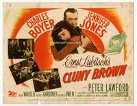s061 CLUNY BROWN movie title lobby card '46 Charles Boyer, Jennifer Jones