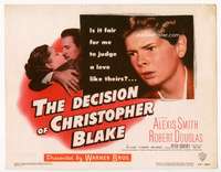 s070 DECISION OF CHRISTOPHER BLAKE movie title lobby card '48 Alexis Smith