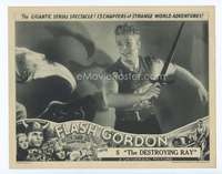 s002 FLASH GORDON Chap 5 movie lobby card '36great Buster Crabbe c/u!