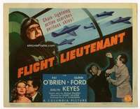 s076 FLIGHT LIEUTENANT movie title lobby card '42 Pat O'Brien, Glenn Ford