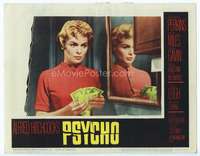 s014 PSYCHO movie lobby card #5 '60 Janet Leigh, Alfred Hitchcock
