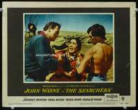 s019 SEARCHERS movie lobby card #6 '56 John Wayne, Jeffrey Hunter