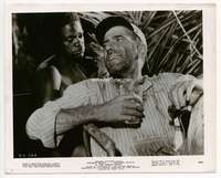 t010 AFRICAN QUEEN 8x10 movie still '52 Humphrey Bogart boozing!