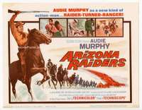 v024 ARIZONA RAIDERS movie title lobby card '65 Audie Murphy, Crabbe