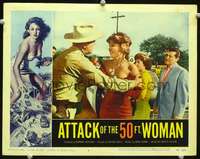 v206 ATTACK OF THE 50 FT WOMAN movie lobby card #4 '58 Hayes