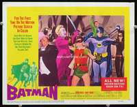 v215 BATMAN movie lobby card #8 '66 West & Ward with all villains!
