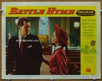v216 BATTLE HYMN movie lobby card #8 '57 Rock Hudson, Martha Hyer