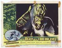 v217 BEAST WITH 1,000,000 EYES movie lobby card #8 '55 monster c/u!