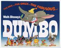 v058 DUMBO movie title lobby card R72 Walt Disney circus elephant classic!