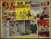 y347 BACHELOR IN PARADISE Mexican movie lobby card '61 Hope, Turner
