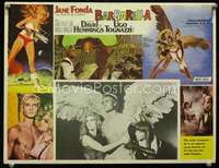 y348 BARBARELLA Mexican movie lobby card R70s Jane Fonda, Roger Vadim