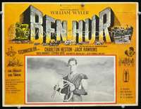 y352 BEN-HUR Mexican movie lobby card '60 Charlton Heston c/u, Wyler