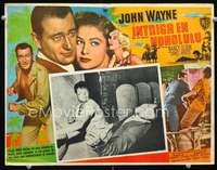 y353 BIG JIM McLAIN Mexican movie lobby card '52 BIG John Wayne!