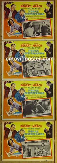 y305 DESPERATE HOURS 4 Mexican movie lobby cards R60s Humphrey Bogart
