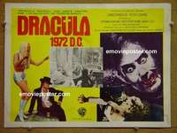 y366 DRACULA AD 1972 Mexican movie lobby card '72 Hammer, Cushing