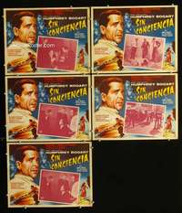 y299 ENFORCER 5 Mexican movie lobby cards R60s Humphrey Bogart