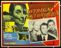 y370 FOREIGN INTRIGUE Mexican movie lobby card '56 Robert Mitchum