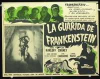 y377 HOUSE OF FRANKENSTEIN Mexican movie lobby card '44 Glenn Strange