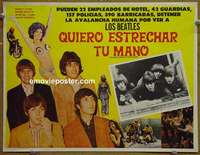 y378 I WANNA HOLD YOUR HAND Mexican movie lobby card '78 The Beatles!