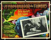 y355 BODY SNATCHER Mexican movie lobby card '45 Boris Karloff