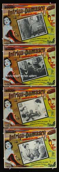 y311 SIROCCO 4 Mexican movie lobby cards '51 Bogart beyond Casablanca!