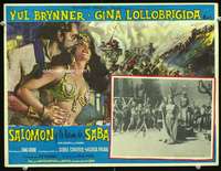 y410 SOLOMON & SHEBA Mexican movie lobby card '59 Gina Lollobrigida