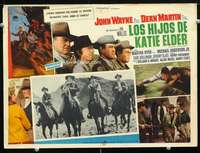 y413 SONS OF KATIE ELDER Mexican movie lobby card '65 John Wayne