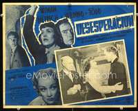 y414 STAGE FRIGHT Mexican movie lobby card '50 Jane Wyman, Hitchcock