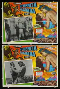 y336 TAZA SON OF COCHISE 2 Mexican movie lobby cards '54 Rock Hudson