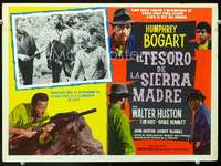 y425 TREASURE OF THE SIERRA MADRE Mexican movie lobby card R60s Bogart