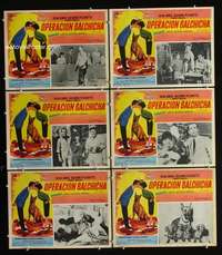 y298 UGLY DACHSHUND 6 Mexican movie lobby cards '66 Disney Great Dane!