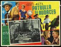 y433 WESTBOUND Mexican movie lobby card '59 Randolph Scott, Boetticher