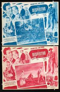 y340 YEARLING 2 Mexican movie lobby cards R50s Gregory Peck classic!