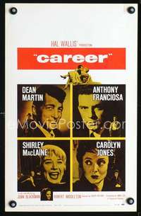 y035 CAREER movie window card '59 Dean Martin, Tony Franciosa