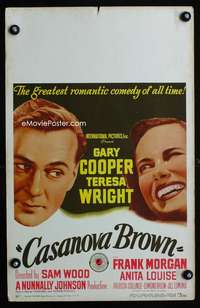 y038 CASANOVA BROWN movie window card '44 Gary Cooper, Teresa Wright