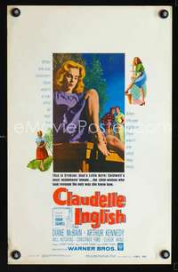 y041 CLAUDELLE INGLISH movie window card '61 misbehavin' Diane McBain!