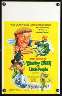 y052 DARBY O'GILL & THE LITTLE PEOPLE movie window card '59 Connery